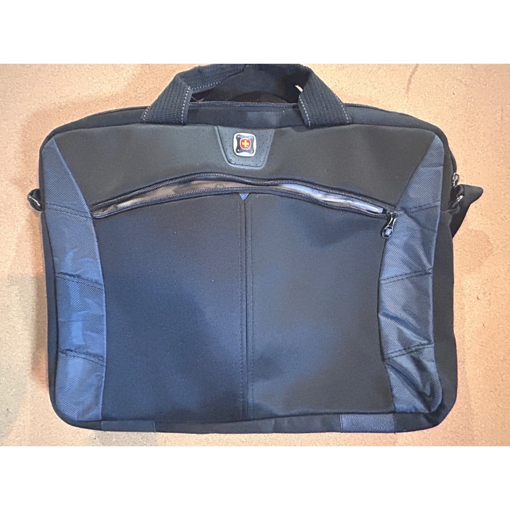 SwissGear Wenger Laptop Briefcase Bag‎ Black Professional Travel Messenger Bag